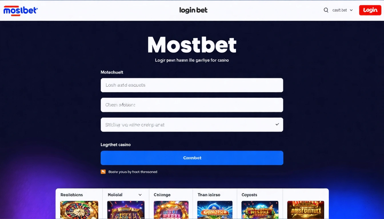 login Mostbet